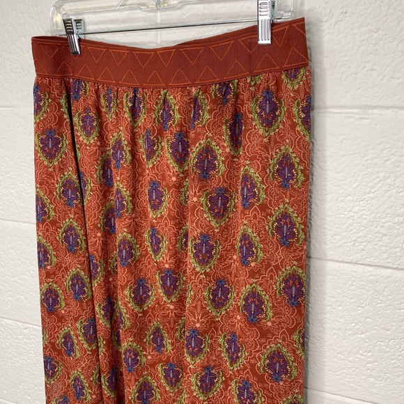 LULAROE Boho midi skirt women’s size large - Picture 3 of 8